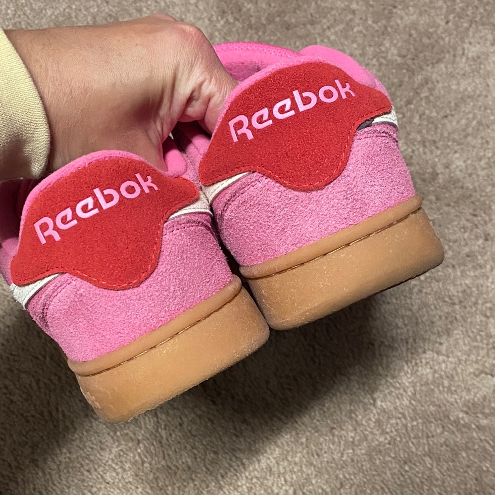 Reebok Women's Pink and White Sneakers - Picture 4 of 4